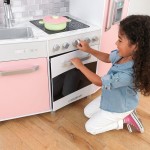 Bucatarie moderna roz mare de joaca - Large Play Kitchen Kidkraft Pink Bucatarie moderna roz mare de joaca - Large Play Kitchen Kidkraft Pink